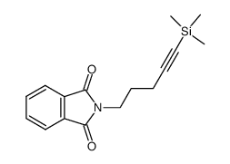 2-(5-(trimethylsilyl)pent-4-ynyl)isoindoline-1,3-dione结构式