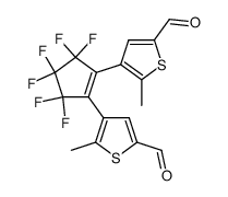 1,2-双(5'-甲酰-2'-甲基-3'-噻吩基)全氟环戊烯结构式