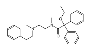 α-Ethoxy-N-methyl-N-[2-[methyl(phenethyl)amino]ethyl]-α-phenylbenzeneacetamide结构式