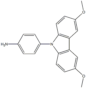 4-(3,6-dimethoxy-9H-carbazol-9-yl)aniline Structure