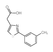 2-(3-METHYLPHENYL)-1,3-THIAZOL-4-YL]ACETIC ACID Structure