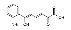 6-(2-aminophenyl)-6-hydroxy-2-oxohexa-3,5-dienoic acid Structure