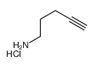 戊-4-炔-1-胺盐酸盐结构式