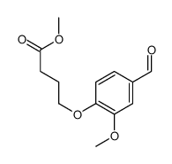 methyl 4-(4-formyl-2-methoxyphenoxy)butanoate结构式