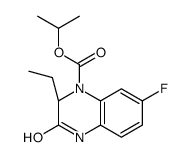 propan-2-yl (2S)-2-ethyl-7-fluoro-3-oxo-2,4-dihydroquinoxaline-1-carboxylate Structure