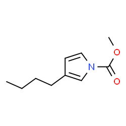 1H-Pyrrole-1-carboxylic acid,3-butyl-,methyl ester Structure