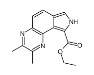 ethyl 2,3-dimethyl-8H-pyrrolo[3,4-f]quinoxaline-9-carboxylate结构式