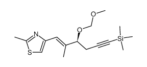 (S,E)-4-(3-(methoxymethoxy)-2-methyl-6-(trimethylsilyl)hex-1-en-5-yn-1-yl)-2-methylthiazole Structure