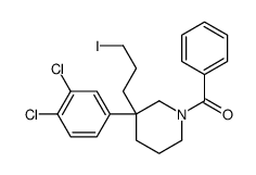 (S)-(3-(3,4-DICHLOROPHENYL)-3-(3-IODOPROPYL)PIPERIDIN-1-YL)(PHENYL)METHANONE Structure