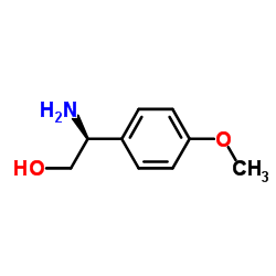 (S)-2-氨基-2-(4-甲氧基苯基)乙醇结构式