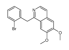 1-[(2-bromophenyl)methyl]-6,7-dimethoxyisoquinoline结构式