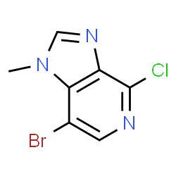 7-Bromo-4-chloro-1-methyl-1H-imidazo[4,5-c]pyridine Structure