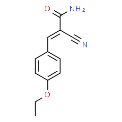 2-Propenamide,2-cyano-3-(4-ethoxyphenyl)-(9CI) Structure
