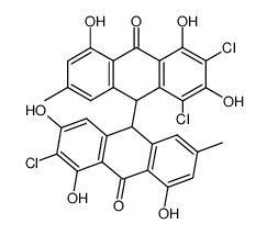 1,3,3'-Trichloroemodin bianthrone Structure
