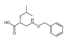 (R)-2-(((benzyloxy)amino)methyl)-4-methylpentanoic acid Structure