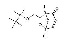 (1S,5S,7R)-7-(((tert-butyldimethylsilyl)oxy)methyl)-6,8-dioxabicyclo[3.2.1]oct-3-en-2-one结构式