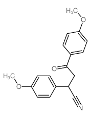 Benzenebutanenitrile,4-methoxy-a-(4-methoxyphenyl)-g-oxo-结构式