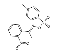 O-[p-Toluolsulfonyl)-2-nitro-acetophenon-oxim结构式