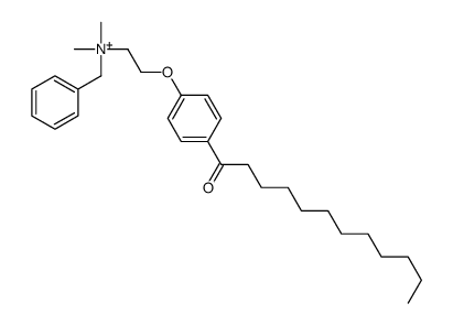 benzyl-[2-(4-dodecanoylphenoxy)ethyl]-dimethylazanium结构式