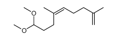 9,9-dimethoxy-2,6-dimethylnona-1,5-diene结构式