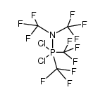 Bis(trifluormethyl)-bis(trifluormethyl)amino-dichlorphosphoran结构式