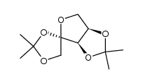 1,2:3,4-di-O-isopropylidene-β-D-erythro-2-pentulofuranosee结构式