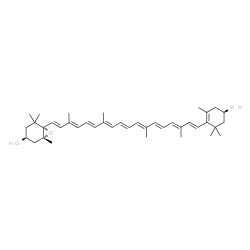 (3S,3'R,5R,6S)-5,6-Epoxy-5,6-dihydro-β,β-carotene-3,3'-diol structure