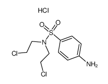 sulfanilic acid-[bis-(2-chloro-ethyl)-amide], hydrochloride Structure