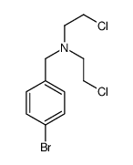 N-[(4-bromophenyl)methyl]-2-chloro-N-(2-chloroethyl)ethanamine结构式