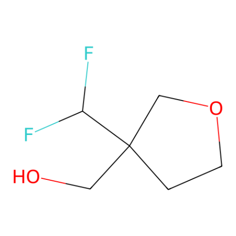 [3-(difluoromethyl)tetrahydrofuran-3-yl]methanol结构式