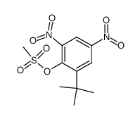 2,4-dinitro-6-tert-butylphenyl methanesulfonate结构式