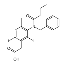 [3-(N-Benzylbutyrylamino)-2,4,6-triiodophenyl]acetic acid结构式