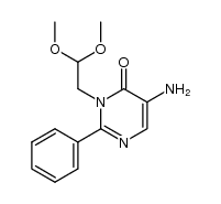 5-amino-1-(2,2-dimethoxyethyl)-6-oxo-2-phenyl-1,6-dihydropyrimidine Structure