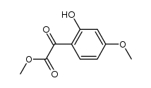 methyl 2-(2-hydroxy-4-methoxyphenyl)-2-oxoethanoate Structure