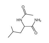 N-acetyl-leucine amide Structure