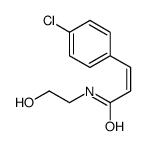 3-(4-Chlorophenyl)-N-(2-hydroxyethyl)propenamide结构式
