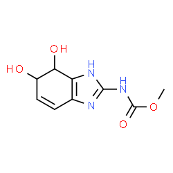 Carbamic acid, (4,5-dihydro-4,5-dihydroxy-1H-benzimidazol-2-yl)-, methyl ester (9CI) structure