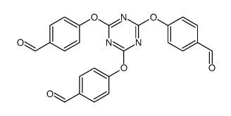 Benzaldehyde, 4,4',4''-[1,3,5-triazine-2,4,6-triyltris(oxy)]tris- structure
