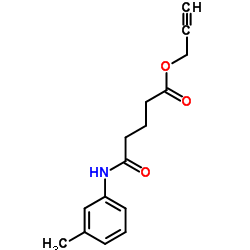 2-Propyn-1-yl 5-[(3-methylphenyl)amino]-5-oxopentanoate结构式