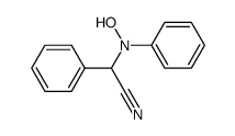 2-[hydroxy(phenyl)amino]-2-phenylacetonitrile Structure