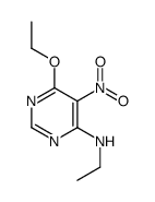 4-Pyrimidinamine,6-ethoxy-N-ethyl-5-nitro-(9CI) structure