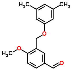 3-[(3,5-Dimethylphenoxy)methyl]-4-methoxybenzaldehyde Structure
