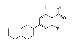 2,6-difluoro-4-(4-propylcyclohexyl)benzoic acid Structure
