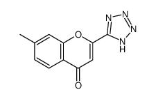7-methyl-2-(1H-tetrazol-5-yl)-chromen-4-one结构式