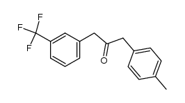 1-(p-tolyl)-3-(3-(trifluoromethyl)phenyl)propan-2-one结构式