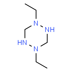 1,4-Diethylhexahydro-1,2,4,5-tetrazine结构式