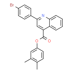 3,4-dimethylphenyl 2-(4-bromophenyl)-4-quinolinecarboxylate structure