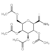 C-(2,3,4,6-TETRA-O-ACETYL-BETA-D-GALACTOPYRANOSYL) THIOFORMAMIDE Structure