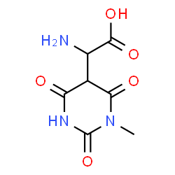5-Pyrimidineacetic acid, alpha-aminohexahydro-1-methyl-2,4,6-trioxo- (9CI)结构式
