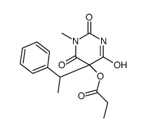 1-Methyl-5-(1-phenylethyl)-5-propionyloxy-2,4,6(1H,3H,5H)-pyrimidinetrione picture